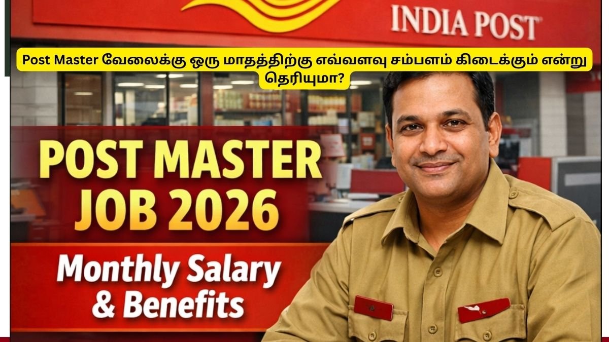 Post Master Job Salary Per Month in India – Eligibility & Benefits