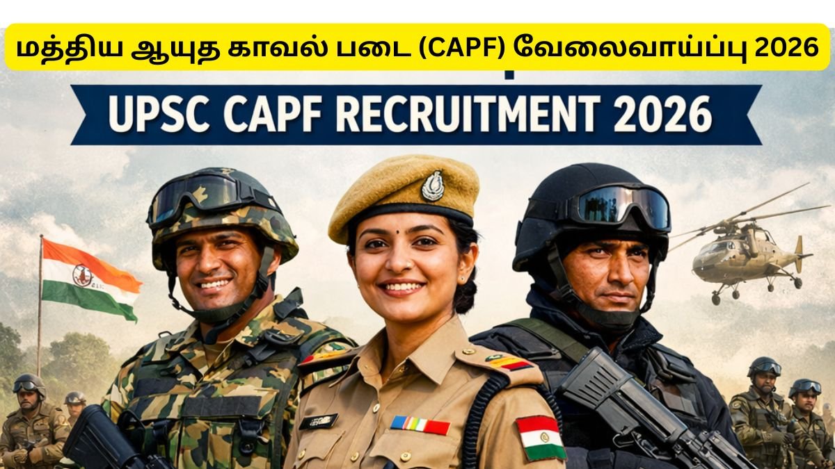 UPSC CAPF Recruitment 2026 349 Vacancies