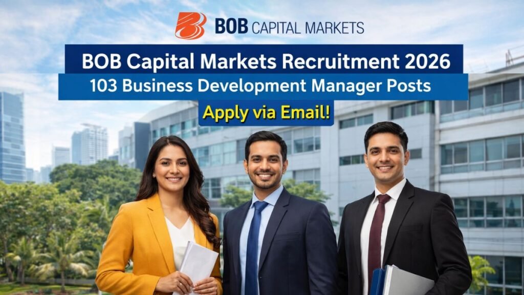 BOB Capital Markets Recruitment 2026