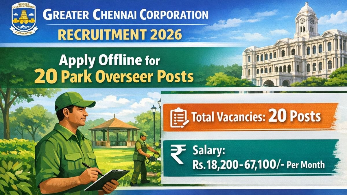 Greater Chennai Corporation Recruitment 2026