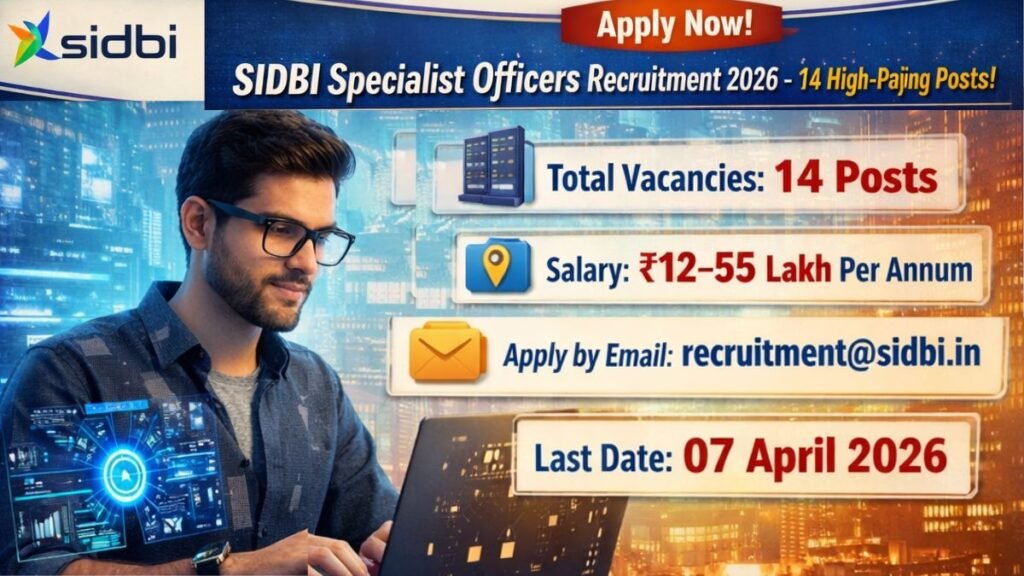 SIDBI Specialist Officers Recruitment 2026