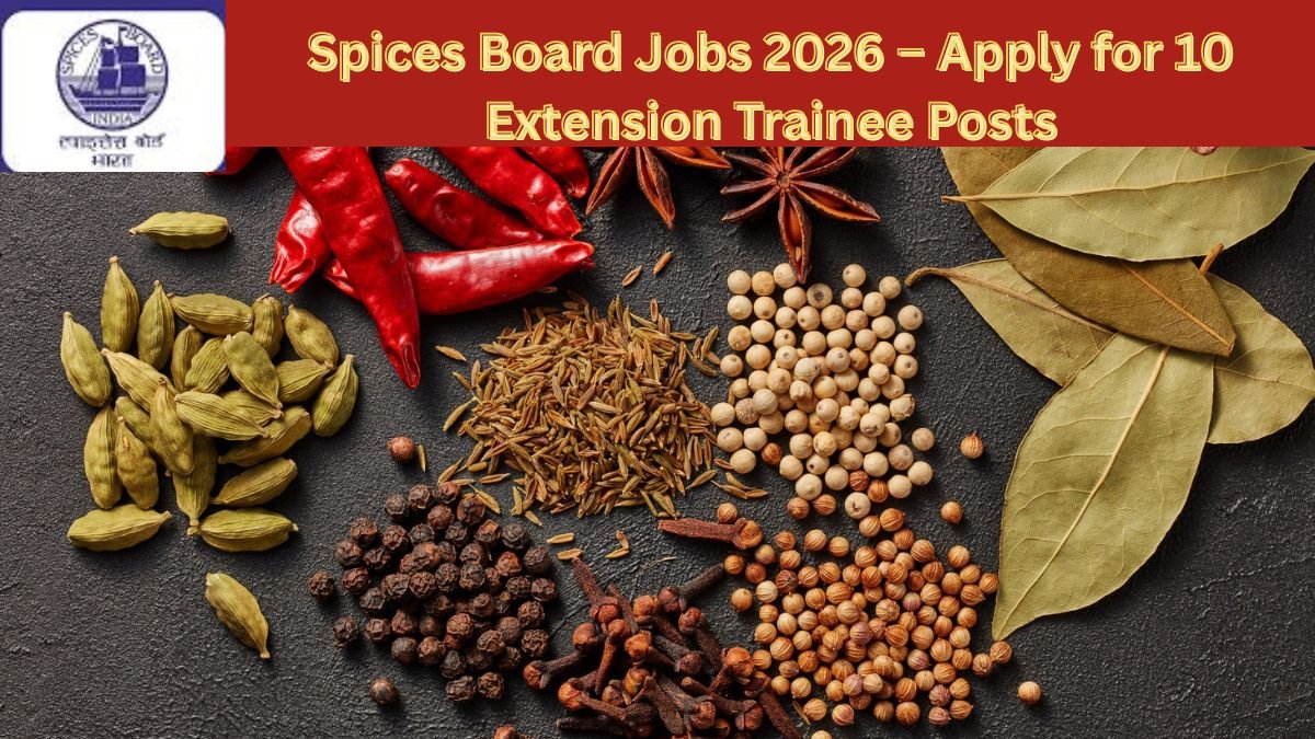 Spices Board Jobs 2026