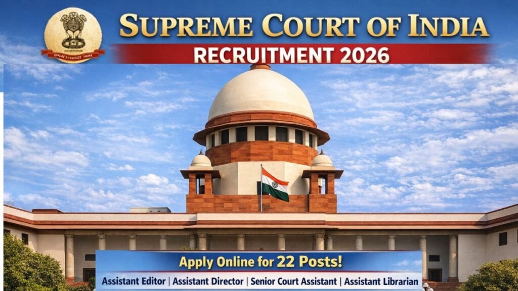 Supreme Court of India Recruitment 2026