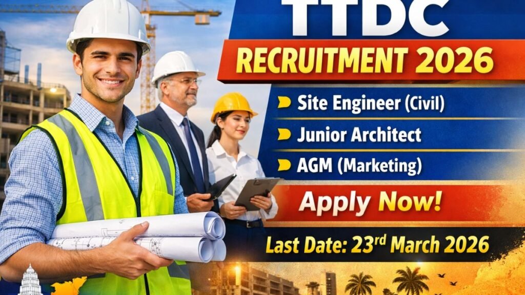 TTDC Recruitment 2026 Apply Online – Site Engineer Jobs in Tamil Nadu