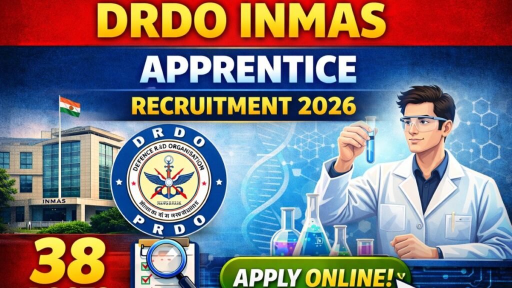 DRDO INMAS Apprentice Recruitment 2026