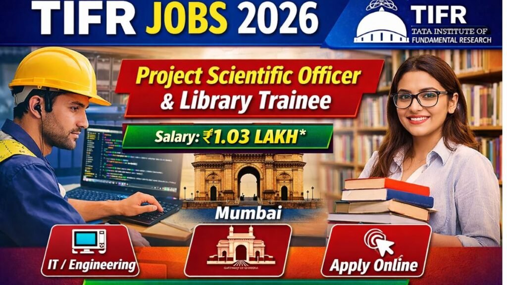 TIFR Project Scientific Officer Recruitment 2026