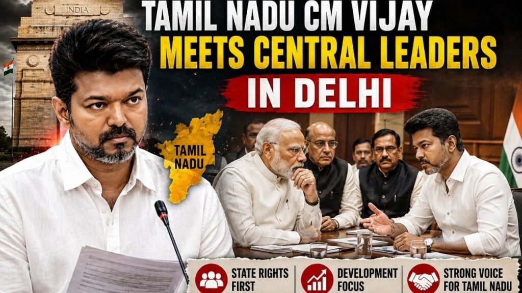 CM Vijay Meets Central Leaders in Delhi