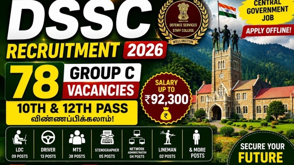 DSSC Recruitment 2026