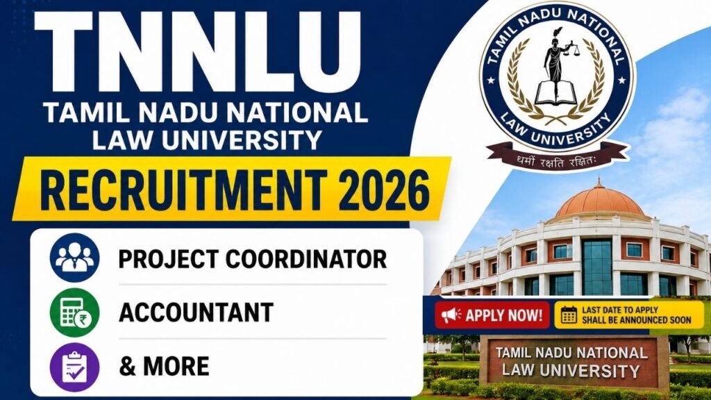 TNNLU Recruitment 2026
