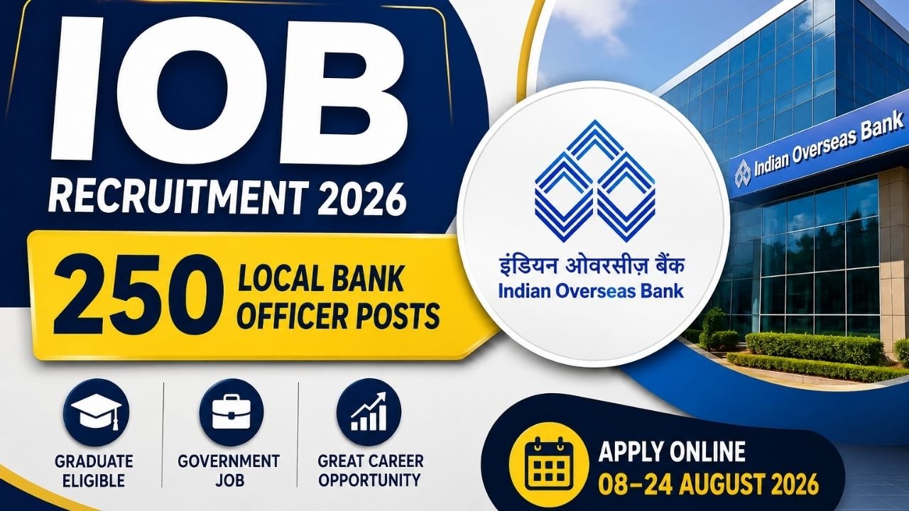 IOB Bank Jobs 2026