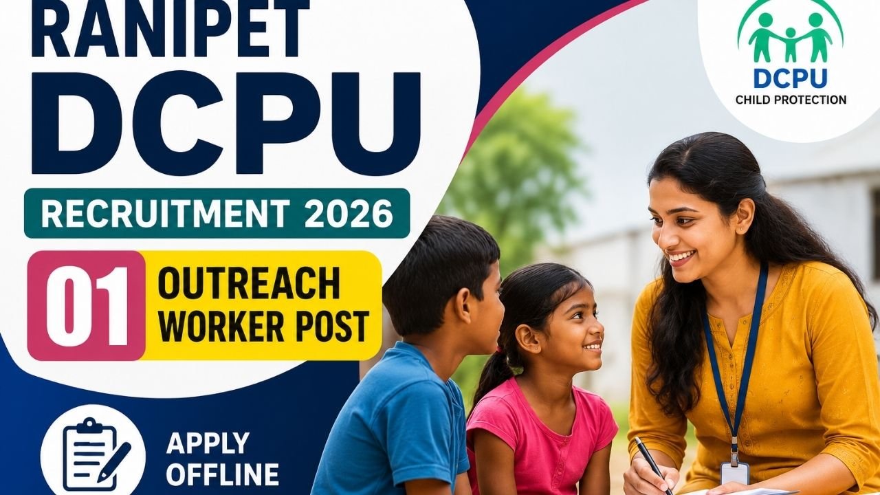 Ranipet DCPU Jobs 2026